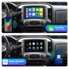 2+32G 9-inch Android 12 Car Stereo for Chevrolet Silverado/GMC Sierra 2014-2018 IPS Touchscreen Screen Car Radio with Carplay & Android Auto Support Backup Camera GPS FM Navi BT SWC view 4