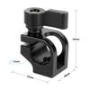 CAMVATE 15mm Single Rod Clamp + 1/4"-20 Ball Head with Bottom Pedestal Mount + 1/4"-20 Female Thumb Wheel Lock Nut view 3