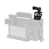CAMVATE 15mm Single Rod Clamp + 1/4"-20 Ball Head with Bottom Pedestal Mount + 1/4"-20 Female Thumb Wheel Lock Nut view 4