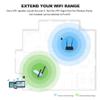 WEIWO 300Mbps Range Extender Repeater Signal Booster Amplifier Antennas with Black for Networking view 2