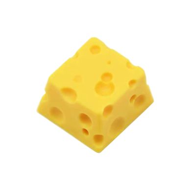 KASFDBMO Chesse Cake Keycap For Mechanical Keyboard Handmade Resin Keycaps Cartoon Personality For KEY CAP, Yellow