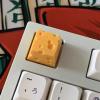 KASFDBMO Chesse Cake Keycap For Mechanical Keyboard Handmade Resin Keycaps Cartoon Personality For KEY CAP, Yellow view 2