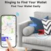 Bluetooth Anti-Lost with Wallet Tracker Works for Find My(iOS)- Anti-Lost [Left Behind Reminder ] Slim Pop Up Card Case in Leather Money Clip (Red) view 3
