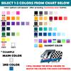 Racing Die Cut Vilnyl Sticker for Helmet, Motor, Bike, Car Decoration Gift for Son Daughter Who Love Racing (Custom Name and Number V4) view 2