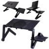 Cooling Fan Laptop Desk Portable Adjustable Foldable Computer Desks Notebook Holder Tv Bed Table Stand with Mouse Pad (Color : A) (B) view 2