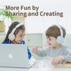 iKF Kids Over Ear Headphones Wired Headset with Microphone, Suitable for School view 3