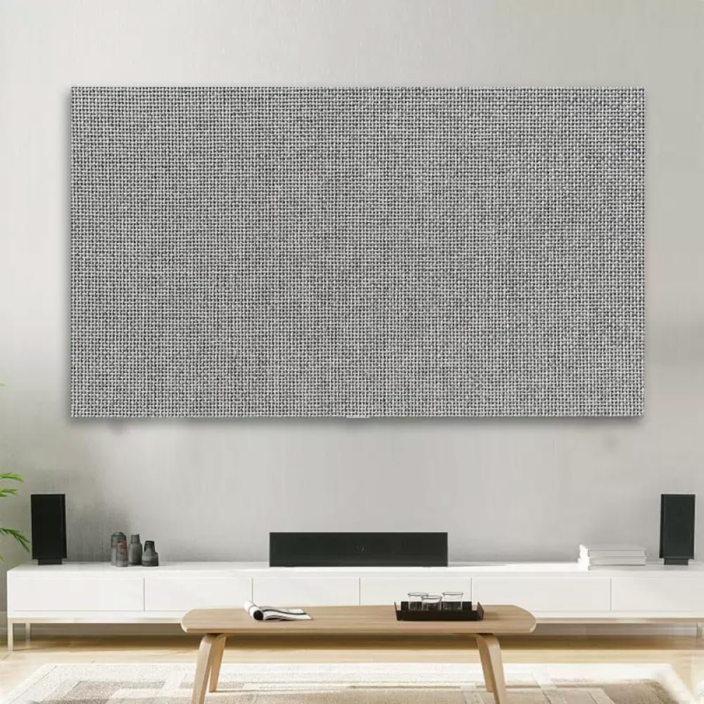 GSGC TV Cover TV Dust Cover Cloth Simple Indoor LCD LED Screen Dustproof Protect Modern Home Hanging Desktop Curved Computer Television Cover Monitor Protector Cover-Gray-3||45 inch(105 * 63cm)