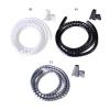 ELLANA Spiral Protector 1.5 Meter Cord Protector Sleeve Cable Sleeve Cable Hide Organizer Pipe Wrap Tube Flexible Spiral Cable Management Device Wraps Cable(White,10mm Inside Diameter) view 2