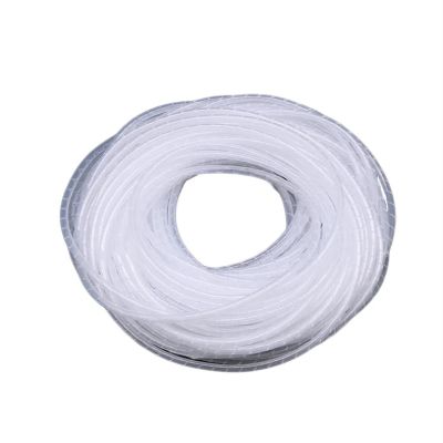 ELLANA Spiral Protector Spiral Cable Wrap Sleeving Tube ID 4mm 6mm 10mm 14mm 20mm 30mm Flame Retardant Band Winding Pipe Wire Sleeves Wraps Cable(White 12mm OD x 6.8 Meter)