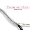 ELLANA Spiral Protector Spiral Cable Wrap Sleeving Tube ID 4mm 6mm 10mm 14mm 20mm 30mm Flame Retardant Band Winding Pipe Wire Sleeves Wraps Cable(White 12mm OD x 6.8 Meter) view 3