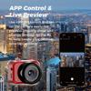 ATLI 1080P Time Lapse Camera FHD APP Control Timelapse Video Camera Remote Access with Memory Card for Indoor Flower Plants Weather Cooking Artist (Red & Black) view 2