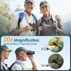 20x32 Compact Binoculars for Bird Watching - OPAITA High Powered Small Binoculars for Adults Kids with Low Light Vision for Hunting Cruise Trip Travel Concert Hiking Green view 2