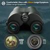 20x32 Compact Binoculars for Bird Watching - OPAITA High Powered Small Binoculars for Adults Kids with Low Light Vision for Hunting Cruise Trip Travel Concert Hiking Green view 4