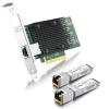 10GbE Copper Network Bundle: Versatile Pack of 2 SFP+ to RJ45 Transceiver and PCI-E NIC for Intel X540-T1 view 1