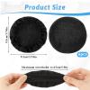 2 Pairs Fabric Headphone Ear Covers Washable Strechable Earpad Cover Protectors Black Headset Cloth Covers for Gym Training Aviation Racing Gaming Headphones, Fit 3.5" - 4.3" Ear Pads view 2