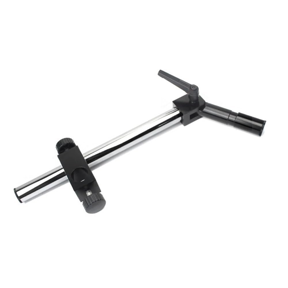 ZTBH Microscope Accessories Kit Big Size Heavy Duty Adjustable Boom Large Stereo Arm Table Stand 50mm Ring Holder for Lab Industry Microscope Camera Microscope Slides(Swivel arm)
