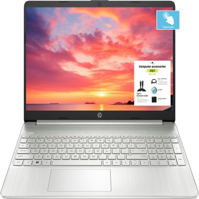 HP Notebook Laptop 15.6" HD Touchscreen, 12th Intel 6-Core i3-1215U Processor, 32GB RAM, 1TB PCIe SSD, Type-C, HDMI, SD Card Reader, Windows 11 +GM Accessories