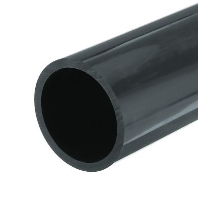 MECCANIXITY 3" Rigid Tube Round Pipe Tubing 63.8x75mm 20cm/8" Dark Grey