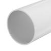 MECCANIXITY 5.5 Inch PVC Rigid Tube Round Pipe Tubing Hardware Tubing 131.4mm ID 140mm OD 20cm/8" Length White High Impact for Water Pipe, Crafts view 1