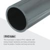 MECCANIXITY 3.5 Inch PVC Rigid Tube Round Pipe Tubing Hardware Tubing 76.6mm ID 90mm OD 20cm/8" Length Light Grey High Impact for Water Pipe, Crafts view 4