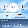 SolaMr Q8 Motorcycle Helmet Bluetooth Headset, 230hours Standby, 6 Riders Mesh Communication Systems with Audio Multitasking, Music Sharing, Noise Cancellation, FM Radio, Loud Interphone -2 Pack view 4
