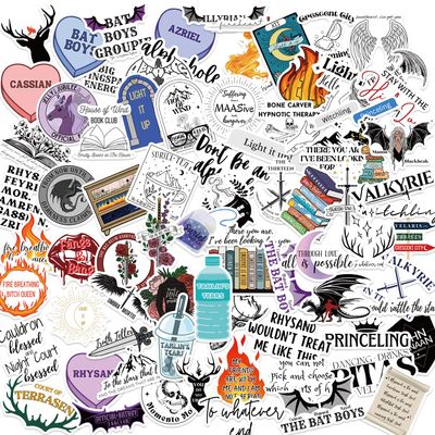 Reppray 100PCS SMJ Book Stickers Pack, Bookish Stickers for Kindle, AC TOG CC Series, Book Lover Gifts