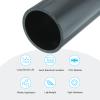 MECCANIXITY 4.5 Inch PVC Rigid Tube Round Pipe Tubing Hardware Tubing 100.8mm ID 114mm OD 20cm/8" Length Dark Grey High Impact for Water Pipe, Crafts view 3