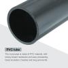 MECCANIXITY 4.5 Inch PVC Rigid Tube Round Pipe Tubing Hardware Tubing 100.8mm ID 114mm OD 20cm/8" Length Dark Grey High Impact for Water Pipe, Crafts view 4