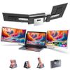 Fagomfer S6 Laptop Screen Extender | Silver | 15.6'' | FHD 1080P | 86% NTSC | Triple Laptop Monitor Extender | Working with Windows, Mac, DeX, Chrome, Desktop, Mini PC view 1