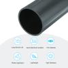 MECCANIXITY 3.5 Inch PVC Rigid Tube Round Pipe Tubing Hardware Tubing 81.2mm ID 89mm OD 20cm/8" Length Dark Grey High Impact for Water Pipe, Crafts view 3