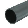 MECCANIXITY 3 Inch PVC Rigid Tube Round Pipe Tubing Hardware Tubing 69.4mm ID 76mm OD 20cm/8" Length Light Grey High Impact for Water Pipe, Crafts