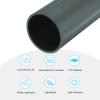 MECCANIXITY 3 Inch PVC Rigid Tube Round Pipe Tubing Hardware Tubing 69.4mm ID 76mm OD 20cm/8" Length Light Grey High Impact for Water Pipe, Crafts view 3