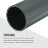 MECCANIXITY 3 Inch PVC Rigid Tube Round Pipe Tubing Hardware Tubing 69.4mm ID 76mm OD 20cm/8" Length Light Grey High Impact for Water Pipe, Crafts view 4