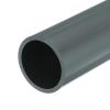 MECCANIXITY 2 3/8 Inch PVC Rigid Tube Round Pipe Tubing Hardware Tubing 51.8mm ID 60mm OD 20cm/8" Length Light Grey High Impact for Water Pipe, Crafts