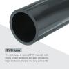 MECCANIXITY 3.5 Inch PVC Rigid Tube Round Pipe Tubing Hardware Tubing 76.6mm ID 90mm OD 20cm/8" Length Dark Grey High Impact for Water Pipe, Crafts view 4