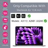 MUBUY-GOL 2 Pack Tempered Glass Screen Protector for MacBook Air 13.6 inch 2025-2022 (M4 M3 M2 A3240 A3113 A2681), 9H Hardness Anti-Scratch Anti-fingerprint view 2