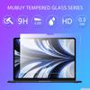 MUBUY-GOL 2 Pack Tempered Glass Screen Protector for MacBook Air 13.6 inch 2025-2022 (M4 M3 M2 A3240 A3113 A2681), 9H Hardness Anti-Scratch Anti-fingerprint view 3