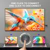 HDMI Wireless Transmitter and Receiver, Wireless Display Adapter 4K HD and 2.4G&5G, HDMI Extender Kit Support USB C Streaming Video Audio to Monitor TV from Laptop Camera STB, 196FT/60M, Plug & Play view 3