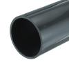MECCANIXITY 4.3 Inch PVC Rigid Tube Round Pipe Tubing Hardware Tubing 99.4mm ID 110mm OD 20cm/8" Length Dark Grey High Impact for Water Pipe, Crafts