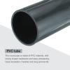 MECCANIXITY 4.3 Inch PVC Rigid Tube Round Pipe Tubing Hardware Tubing 99.4mm ID 110mm OD 20cm/8" Length Dark Grey High Impact for Water Pipe, Crafts view 4