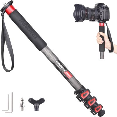 Camera Monopod INNOREL VM60C Carbon Fiber Portable Compact Lightweight Travel Monopod with Fast Flip Lock for Canon Nikon Sony DSLR Camera Video Camcorder Photography Load 22lbs/10kg Height 63in/160cm