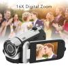 1080PDigital Camera, 16MP Camcorder with 2.4 Inch Rotatable Screen, 16X Zoom HD Video Recorder with Fill Light, Video Camera Built in Battery (Silver) view 3