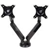 CUFTOBJM Q5D Gas Spring Desktop 10-27 Inch Dual Monitor Stand Mounting Arm Monitor Stand with 2 USB Ports, Each Head Holds 2-9kg view 1