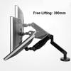 CUFTOBJM Q5D Gas Spring Desktop 10-27 Inch Dual Monitor Stand Mounting Arm Monitor Stand with 2 USB Ports, Each Head Holds 2-9kg view 3