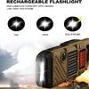 Walkie Talkies for Adults Rechargeable, FM/NOAA Emergency Radios with Weather Alerts, LED Flashlight & SOS Alarm, Solar Powered Hand Crank 2 Way Radios Walkie Talkie Hand Crank Long Range view 3