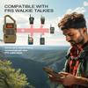 Walkie Talkies for Adults Rechargeable, FM/NOAA Emergency Radios with Weather Alerts, LED Flashlight & SOS Alarm, Solar Powered Hand Crank 2 Way Radios Walkie Talkie Hand Crank Long Range view 4