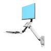 WPTGODGB D32 MB32 Computer Sit-Stand Workstation Wall Mount Lift Monitor Stand with Keyboard Gas Spring(Black) view 2