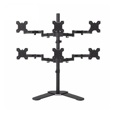 JFUDJKLI Six Arm LCD LED Monitor Mounting Bracket Desktop Stand Fully Motion Monitor Stand Holds 9kg per Head