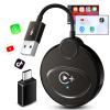 Anytrox Wireless Carplay Adapter Built in YouTube Net-Flix,Carplay Wireless for Wired Car Play to Wire-Less Support YouTube Net-Flix Tiktok Video Play,Easy Plug and Play_Golden view 1