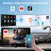 Anytrox Wireless Carplay Adapter Built in YouTube Net-Flix,Carplay Wireless for Wired Car Play to Wire-Less Support YouTube Net-Flix Tiktok Video Play,Easy Plug and Play_Golden view 4